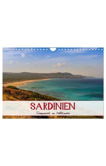 Sardinien Panoramakalender / CH-Version (Wandkalender 2026 DIN A4 quer), CALVENDO Monatskalender