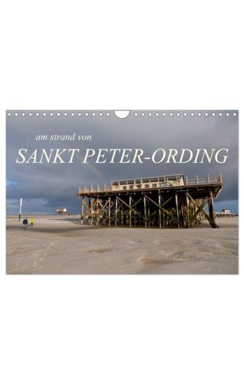 am strand von SANKT PETER-ORDING (Wandkalender 2026 DIN A4 quer), CALVENDO Monatskalender