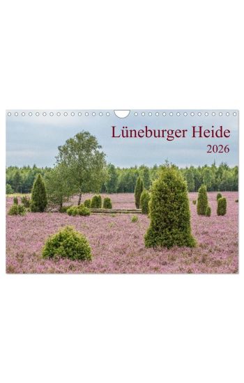 Lüneburger Heide (Wandkalender 2026 DIN A4 quer), CALVENDO Monatskalender