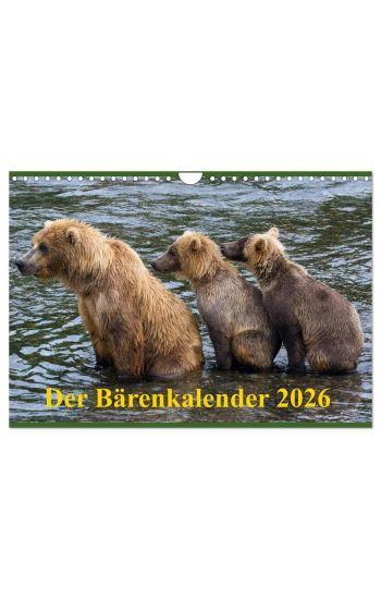 Der Bärenkalender 2026 CH-Version (Wandkalender 2026 DIN A4 quer), CALVENDO Monatskalender