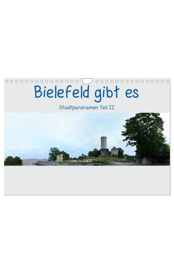 Bielefeld gibt es! Stadtpanoramen Teil 2 (Wandkalender 2026 DIN A4 quer), CALVENDO Monatskalender