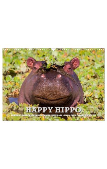 Emotionale Momente. Happy Hippo / CH-Version (Wandkalender 2026 DIN A3 quer), CALVENDO Monatskalender