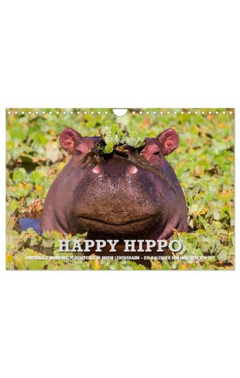 Emotionale Momente. Happy Hippo / CH-Version (Wandkalender 2026 DIN A4 quer), CALVENDO Monatskalender