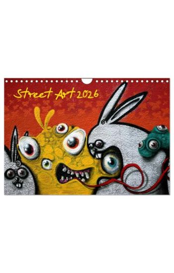 Street-Art 2026 / CH-Version (Wandkalender 2026 DIN A4 quer), CALVENDO Monatskalender