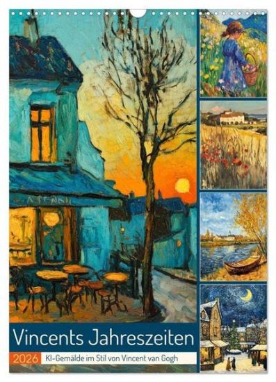 Vincents Jahreszeiten (Wandkalender 2026 DIN A3 hoch), CALVENDO Monatskalender