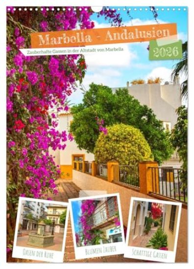 Marbella - Andalusien (Wandkalender 2026 DIN A3 hoch), CALVENDO Monatskalender