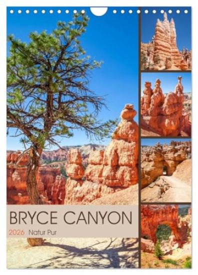 BRYCE CANYON Natur Pur (Wandkalender 2026 DIN A4 hoch), CALVENDO Monatskalender