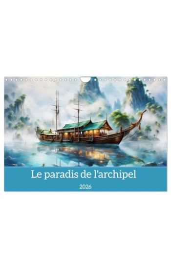 Le paradis de l'archipel (Calendrier mural 2026 DIN A4 vertical), CALVENDO calendrier mensuel