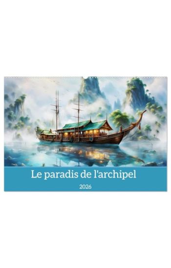 Le paradis de l'archipel (Calendrier mural 2026 DIN A2 vertical), CALVENDO calendrier mensuel