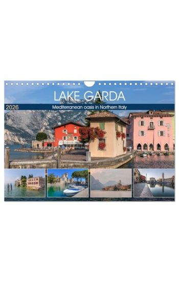 Lake Garda Mediterranean oasis in Northern Italy (Wall Calendar 2026 DIN A4 landscape), CALVENDO 12 Month Wall Calendar