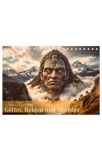 Inka-Mythologie - Götter, Helden und Monster (Tischkalender 2026 DIN A5 quer), CALVENDO Monatskalender