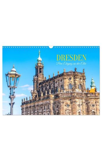 Dresden, Pure Eleganz an der Elbe (Wandkalender 2026 DIN A3 quer), CALVENDO Monatskalender