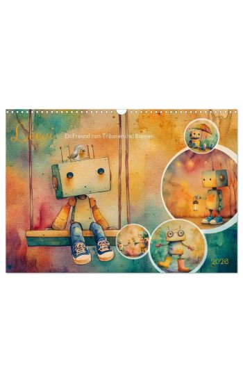 Leevi - Ein Freund zum Träumen und Staunen (Wandkalender 2026 DIN A3 quer), CALVENDO Monatskalender