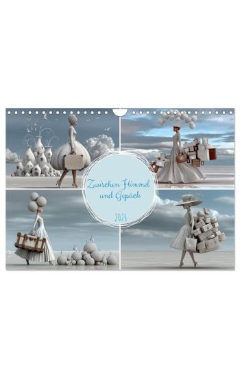 Zwischen Himmel und Gepäck (Wandkalender 2026 DIN A4 quer), CALVENDO Monatskalender