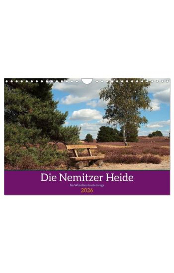 Die Nemitzer Heide - Im Wendland unterwegs (Wandkalender 2026 DIN A4 quer), CALVENDO Monatskalender