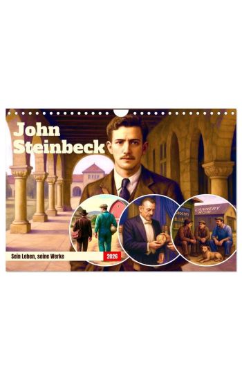 John Steinbeck (Wandkalender 2026 DIN A4 quer), CALVENDO Monatskalender