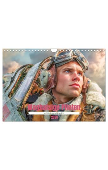 Waghalsige Piloten - im Frieden und Konflikt (Wandkalender 2026 DIN A4 quer), CALVENDO Monatskalender