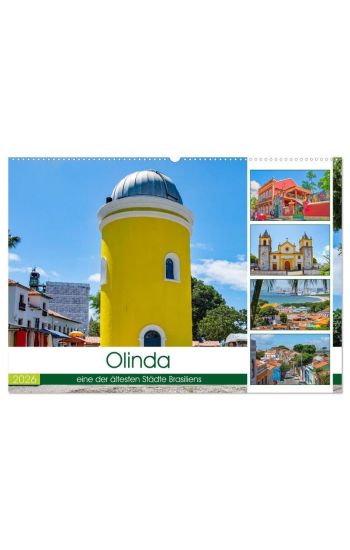 Olinda - eine der ältesten StädteRecifes (Wandkalender 2026 DIN A2 quer), CALVENDO Monatskalender