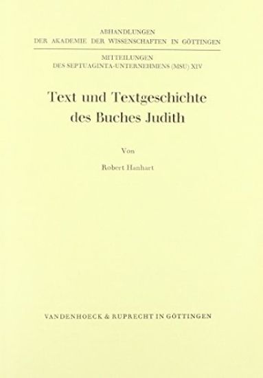 Text Und Textgeschichte Des Buches Judith