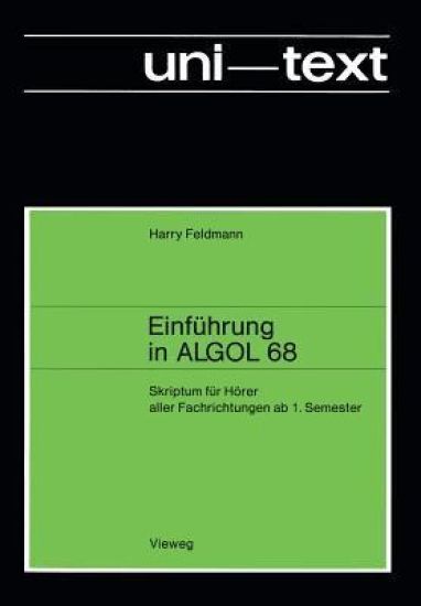 Einführung in ALGOL 68