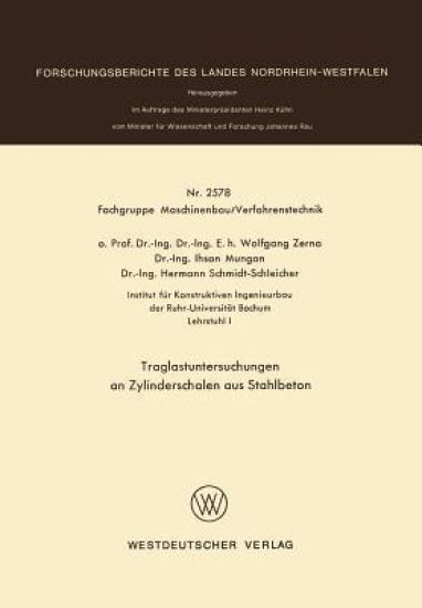 Traglastuntersuchungen an Zylinderschalen aus Stahlbeton