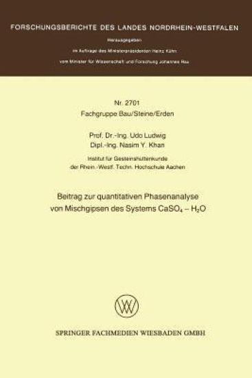 Beitrag zur quantitativen Phasenanalyse von Mischgipsen des Systems CaSO4 — H2O