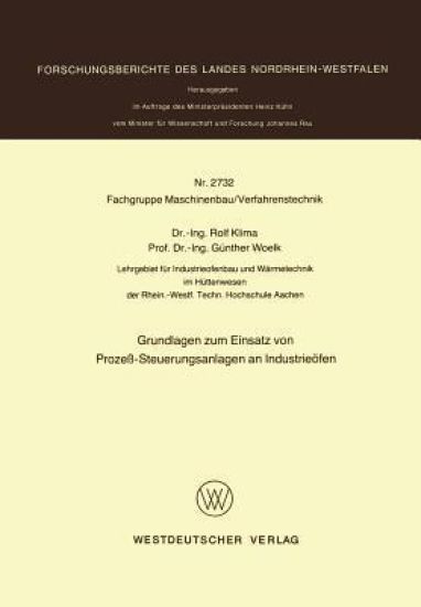Grundlagen zum Einsatz von Prozeß-Steuerungsanlagen an Industrieöfen