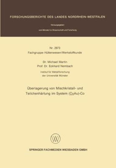 Überlagerung von Mischkristall- und Teilchenhärtung im System (CuAu)-Co