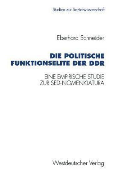 Die politische Funktionselite der DDR