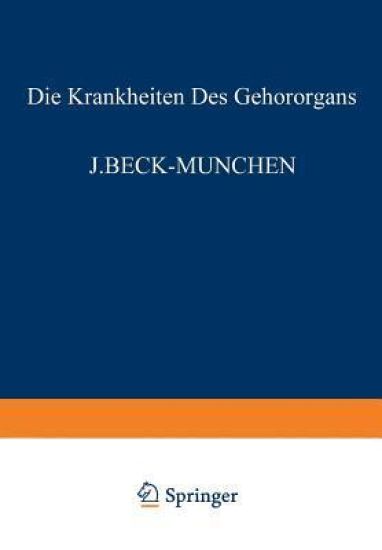 Die Krankheiten des Gehörorgans