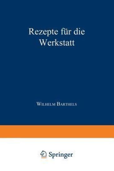 Rezepte für die Werkstatt