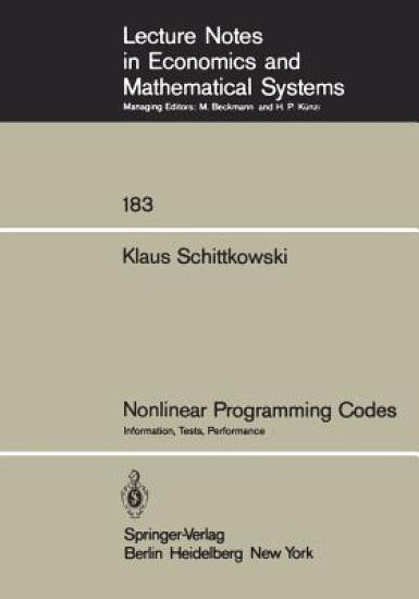 Nonlinear Programming Codes