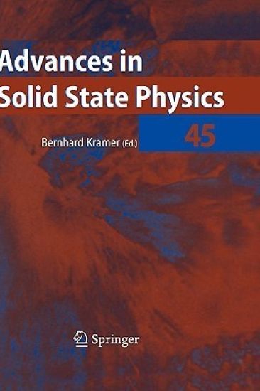 Advances in Solid State Physics 45
