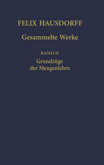 Felix Hausdorff - Gesammelte Werke Band II