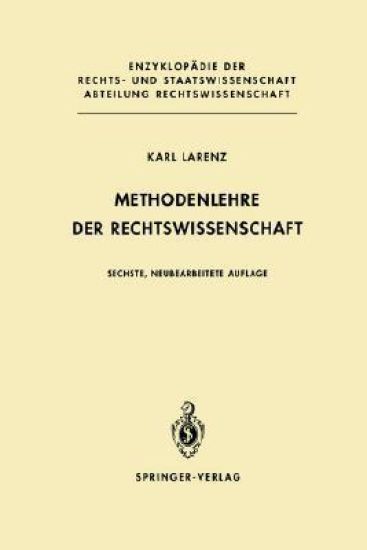 Methodenlehre der Rechtswissenschaft