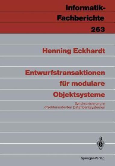 Entwurfstransaktionen für modulare Objektsysteme