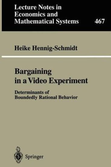 Bargaining in a Video Experiment