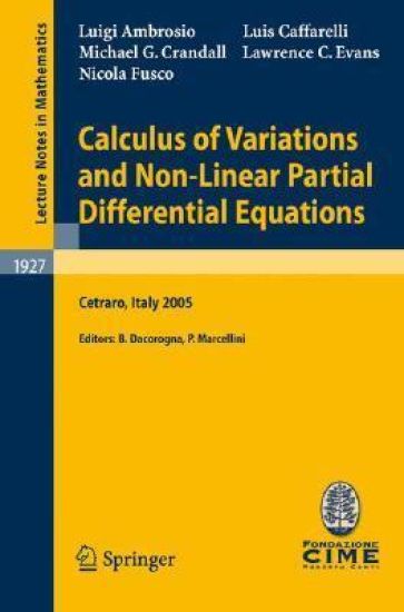 Calculus of Variations and Nonlinear Partial Differential Equations