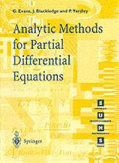 Analytic Methods for Partial Differential Equations