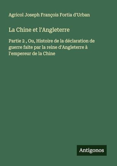La Chine et l'Angleterre