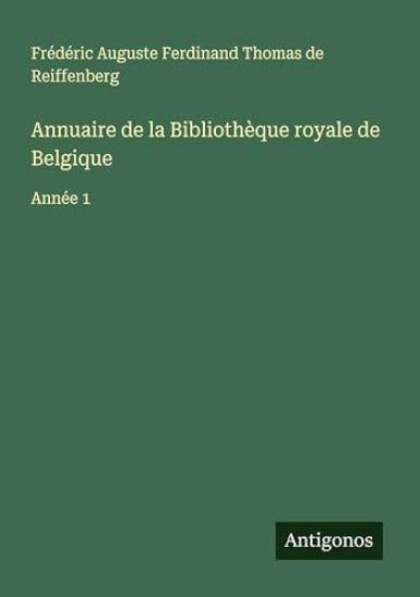 Annuaire de la Bibliothèque royale de Belgique