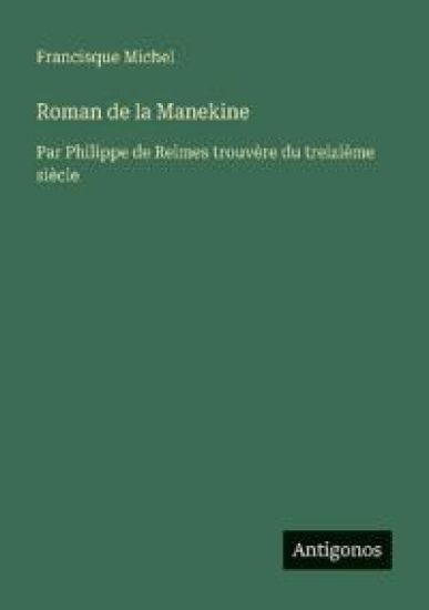 Roman de la Manekine