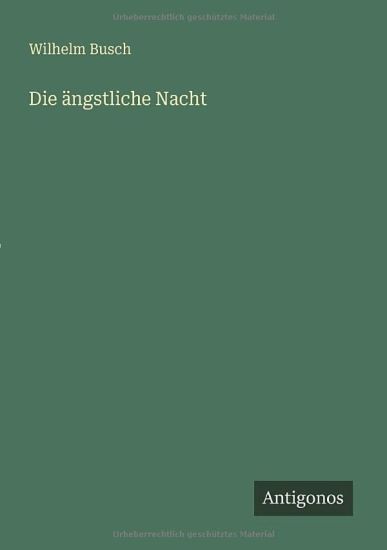 Die ängstliche Nacht