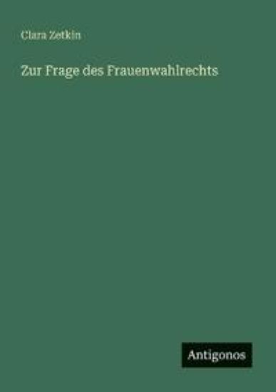 Zur Frage des Frauenwahlrechts