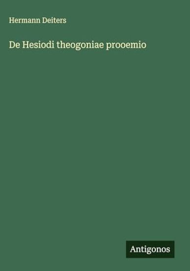 De Hesiodi theogoniae prooemio
