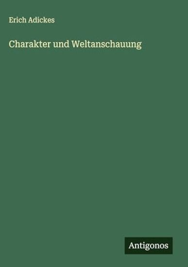 Charakter und Weltanschauung