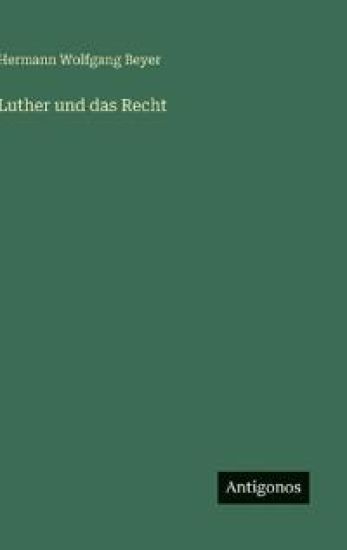 Luther und das Recht