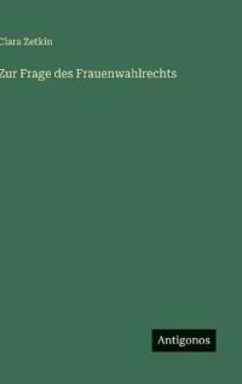 Zur Frage des Frauenwahlrechts