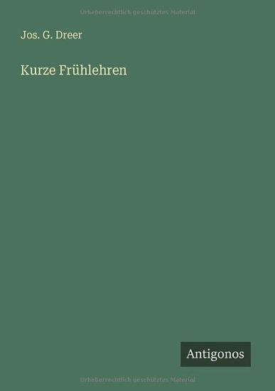 Kurze Frühlehren