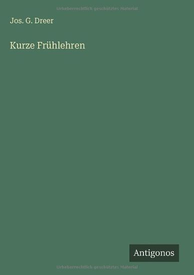 Kurze Frühlehren